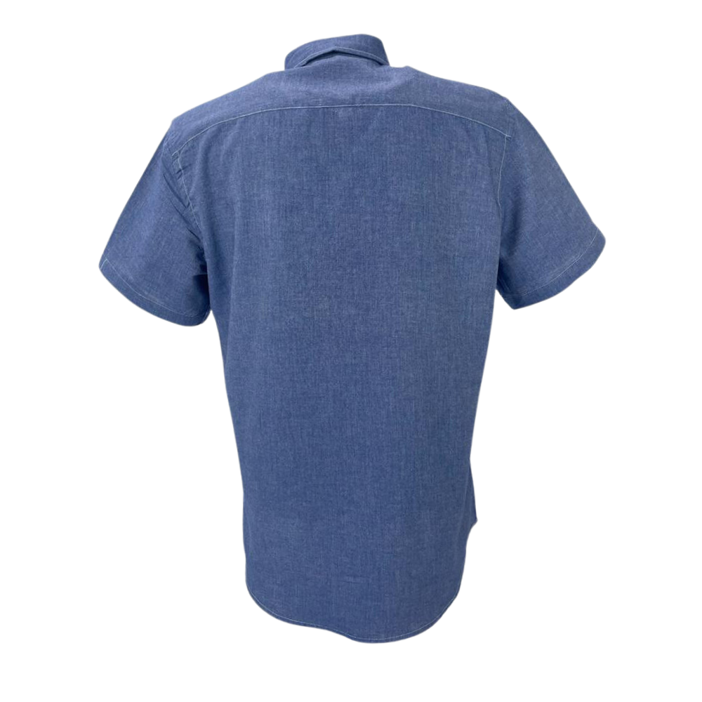 Camisa Masculina Txc Custom Azul Manga Curta - Ref. 2917C - Badana