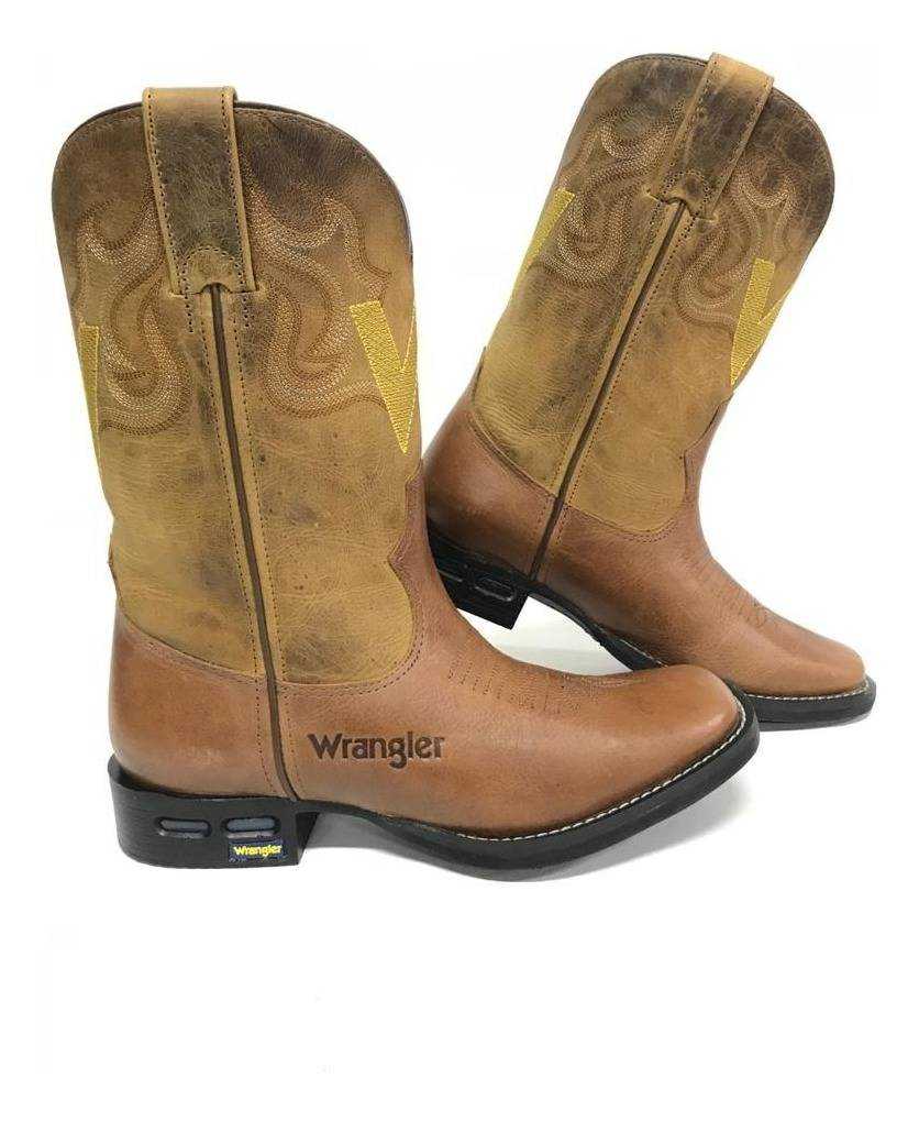 botina wrangler bico quadrado