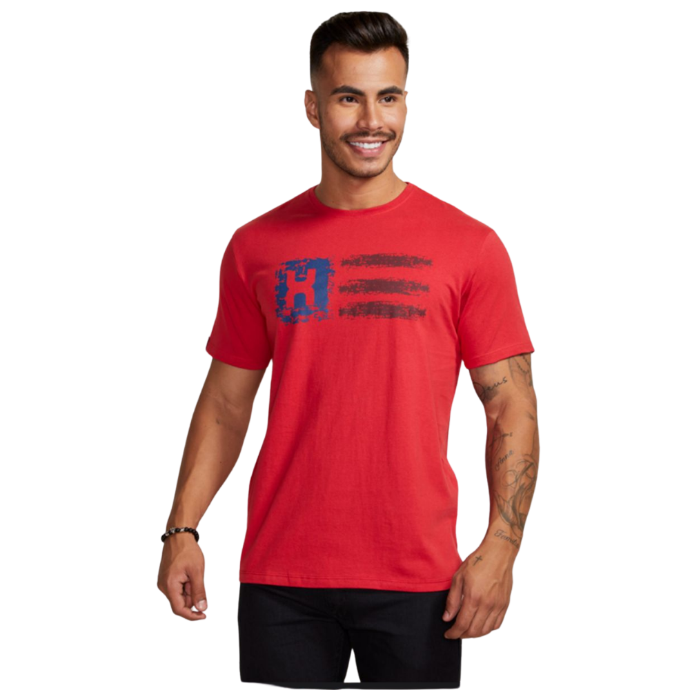 Camiseta Masculina Vermelha Custom TXC - REF: 19306