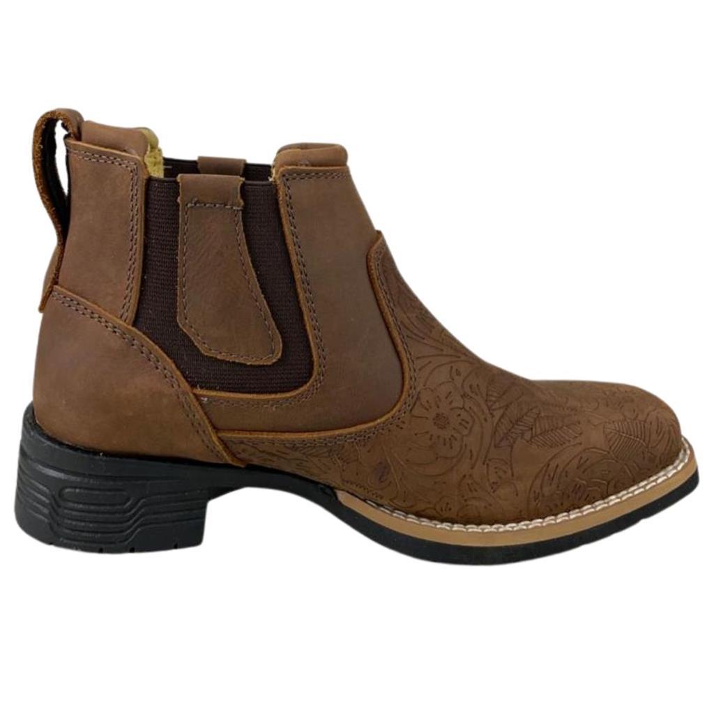 Bubu② J726 Botina Feminina Zebu Cor Terra - Ref. 71126 MS 05 B - Badana