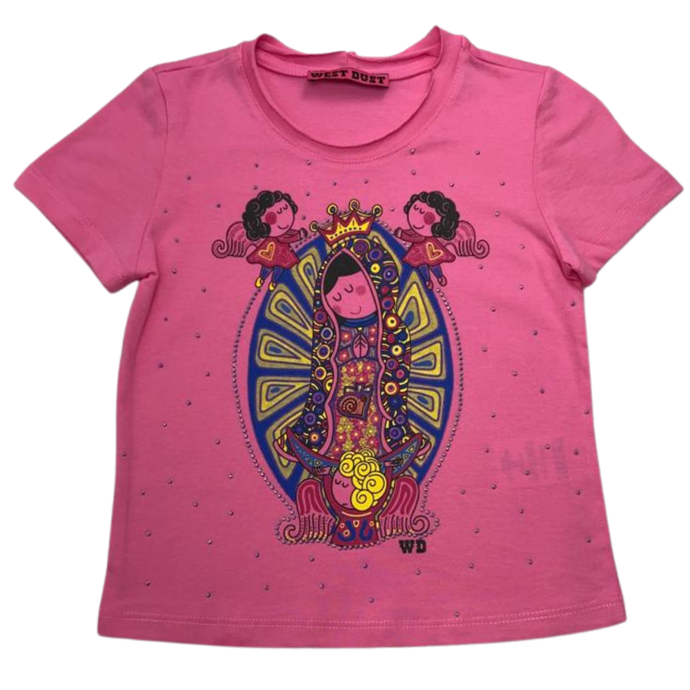 Camiseta Infantil West Dust Rosa Baby Look - REF: BL.26414
