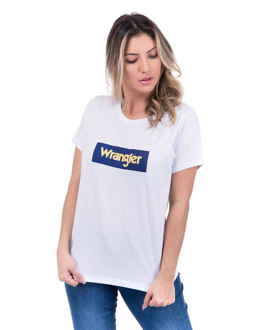 Camiseta Feminina Wrangler Branca