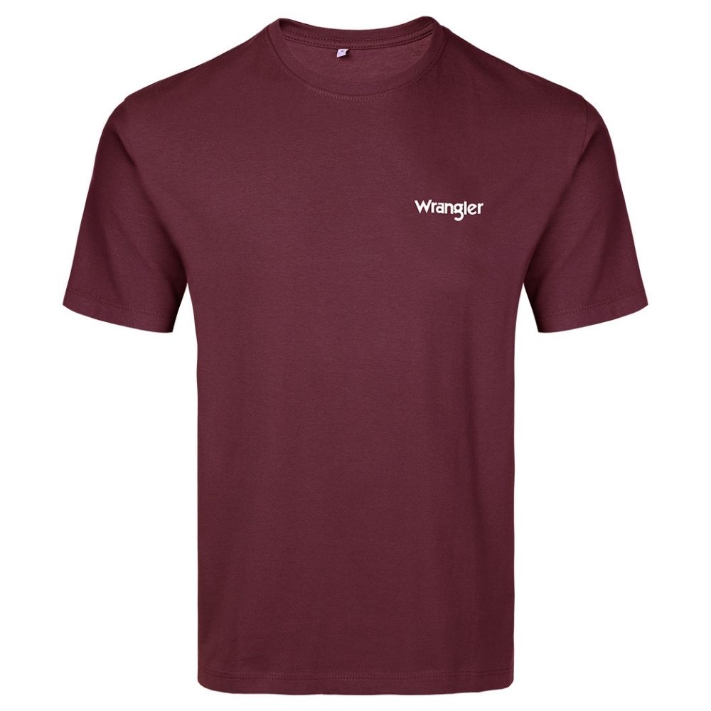 Camiseta Masculina Wrangler Bordô Manga Curta Ref.WM5503 MS