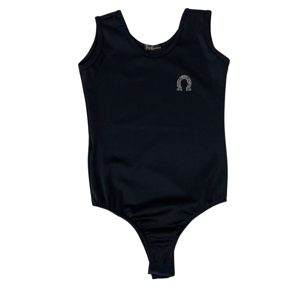 Body Infantil Top Country Regata Preto Simples