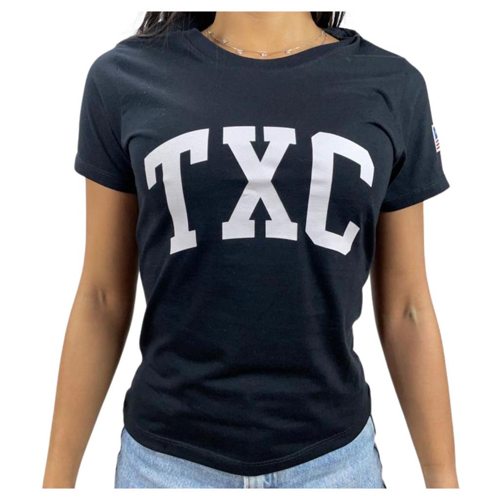 Camiseta Feminina Preta TXC Estampada - Ref. 49881