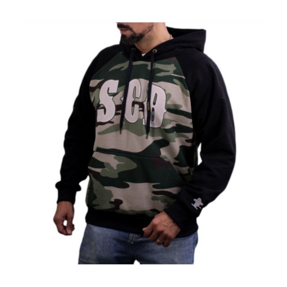 Moletom Masculino Sacudido's Camuflado Preto Ref.: MOL62SCD - Badana