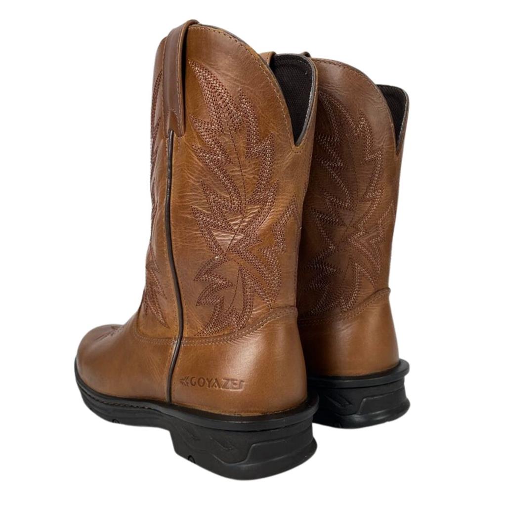 Bota Tênis Masculina Goyazes Couro Atlanta Bico Redondo - Ref. 239402 ...