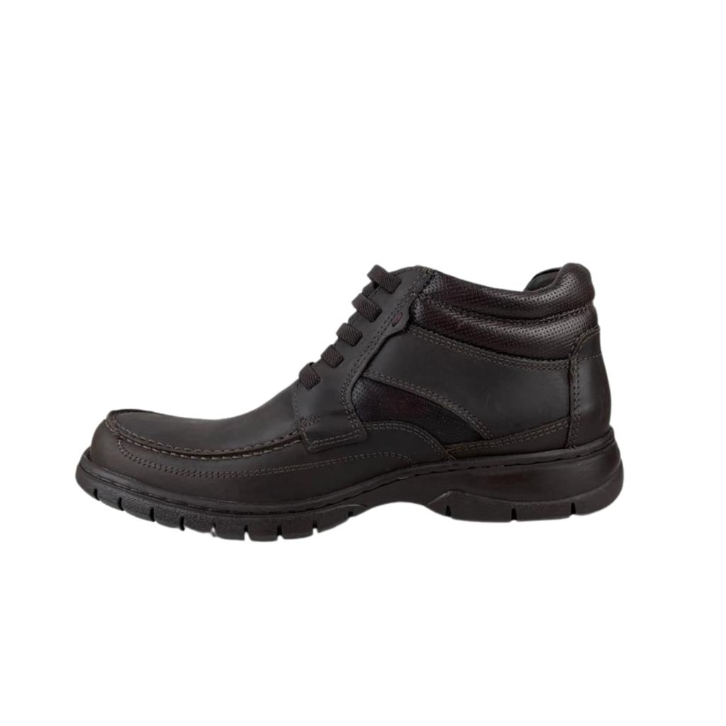 Sapato Masculino Anatomic Gel Mustang Brown Furado Ref.7976 - Badana