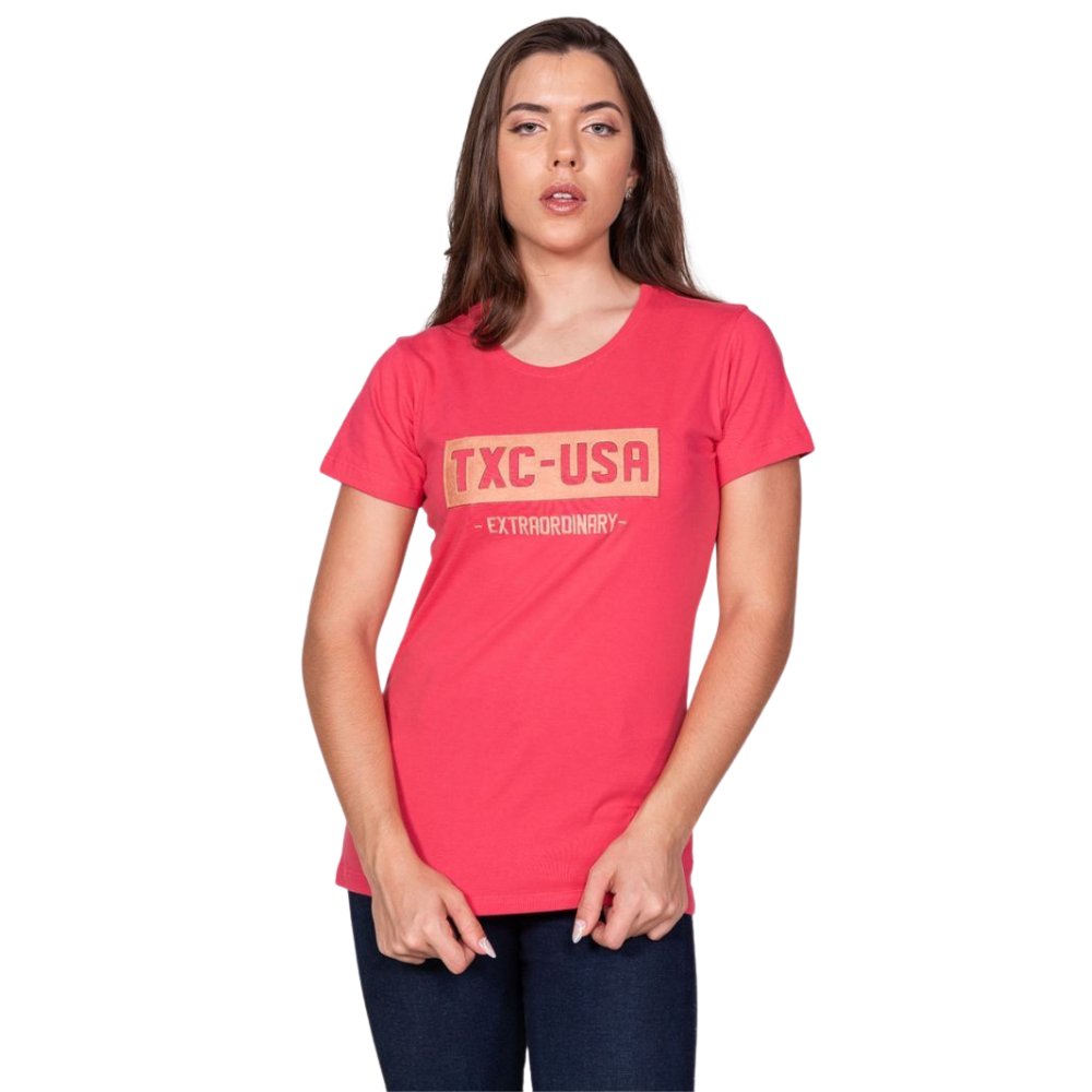 Camiseta Feminina TXC Rosa - REF:4976