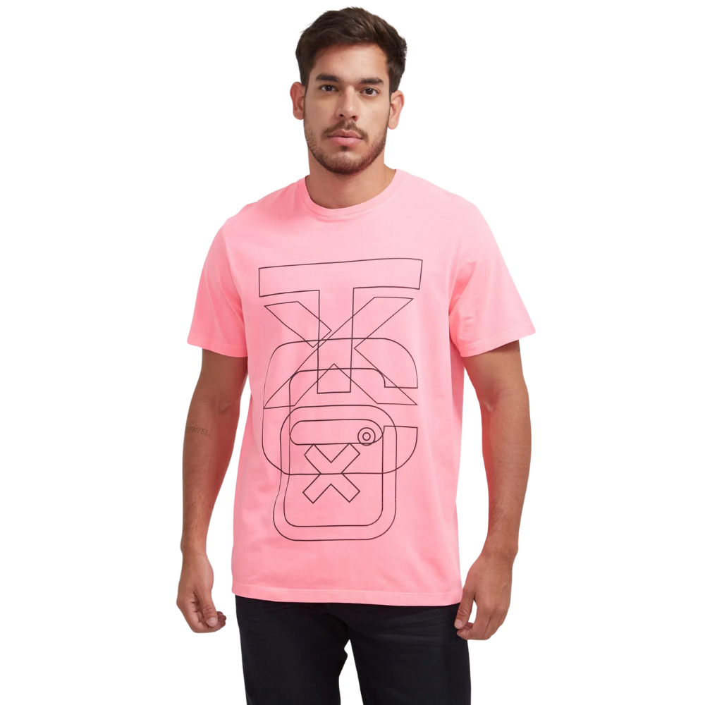 Camiseta Masculina TXC Custom Rosa - REF: 191196