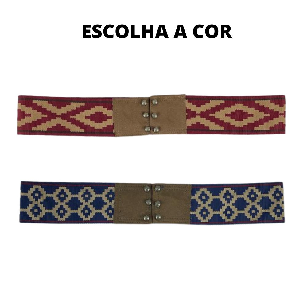 Faixa Sentinela Estampa Pampa Estreita - Escolha a cor