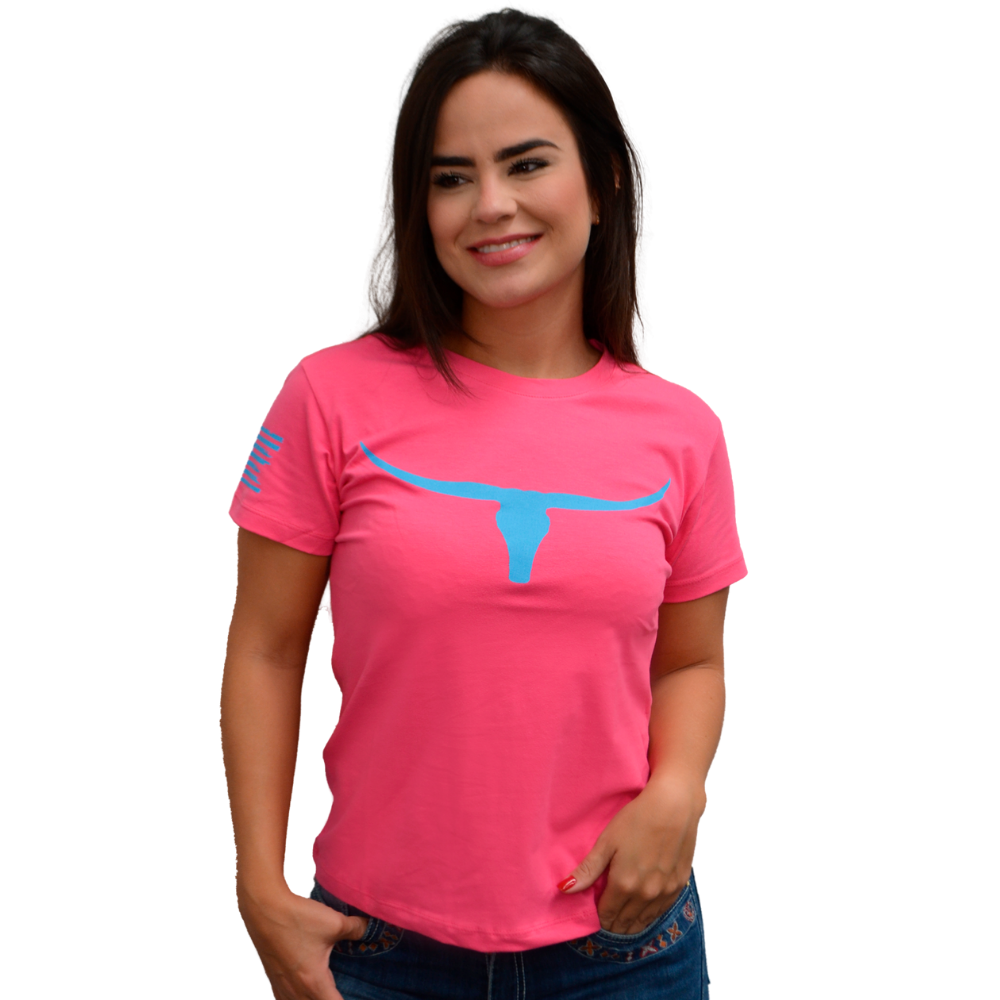 Camiseta Feminina Moiadeiros Rosa - REF: CMF2167