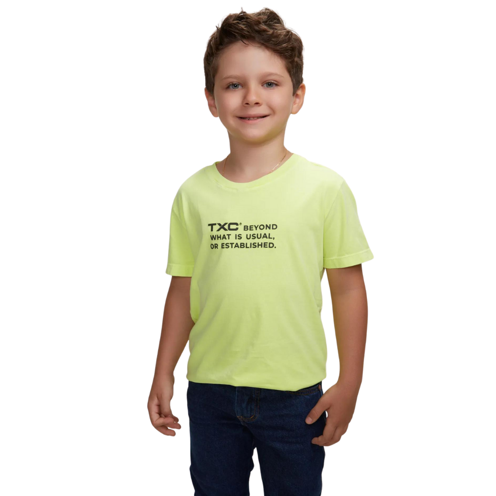 Camiseta Infantil TXc Custom Verde Limão - REF:14239