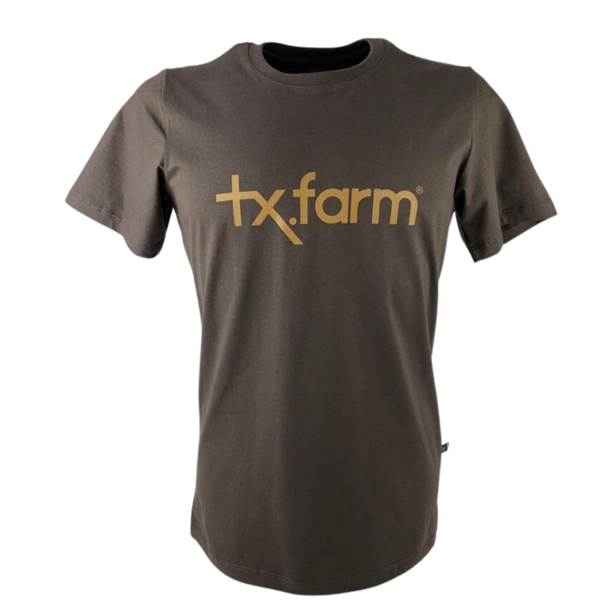 Camiseta Masculina Texas Farm Manga Curta Café Ref. CM258