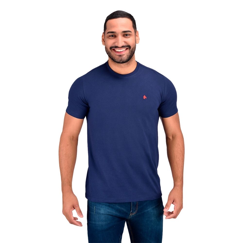 Camiseta Masculina BF///MS Azul-Marinho - Ref.CB007