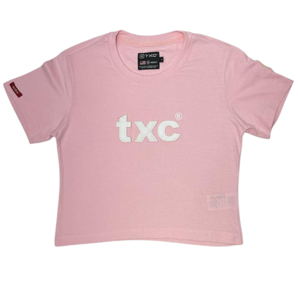 Camiseta Cropped Feminina TXC Extra Rosa - REF: 4949