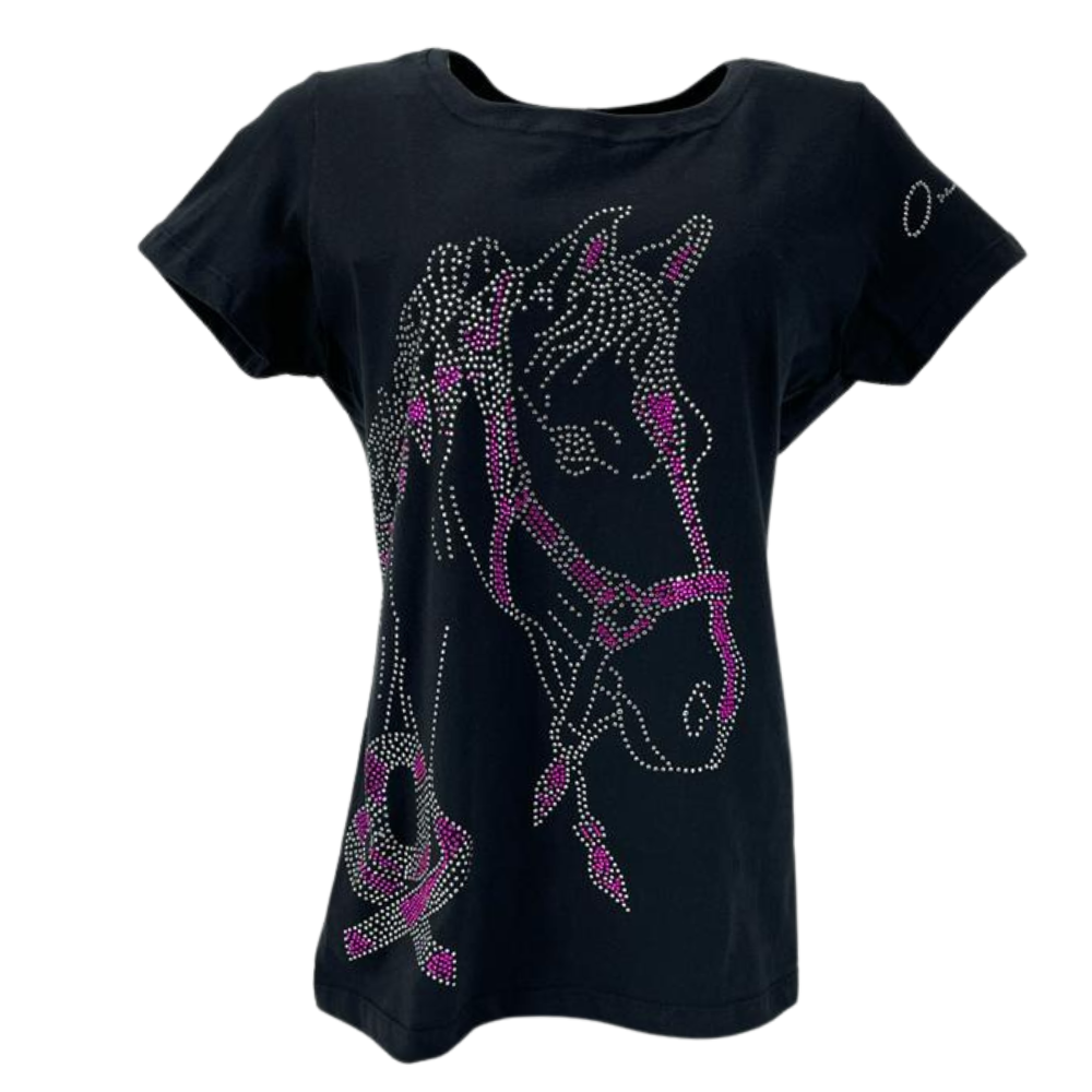 Camiseta Feminina Ox Horns Preta Ref: 6217