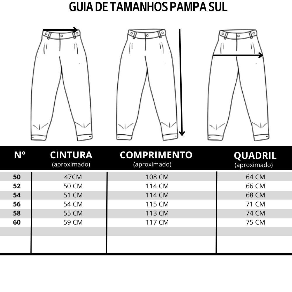 Bombacha Masculina Pampa Sul Montaria Plus Ref. 25708-P - Badana