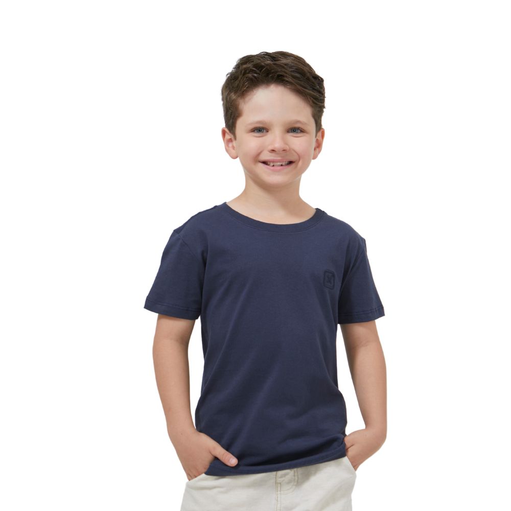 Camiseta Infantil TXC Manga Curta Azul Marinho - Ref. 19489i