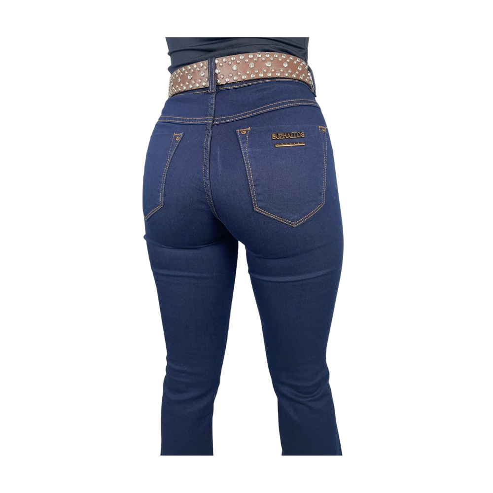 Calça Jeans Country Feminina Western Wrangler Tradicional Reta