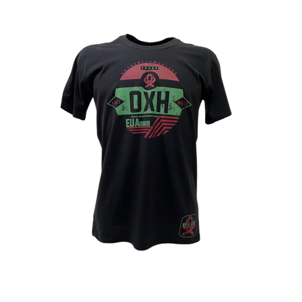 Camiseta Masculina Ox Horns Preto - Eua  Ref: 1402