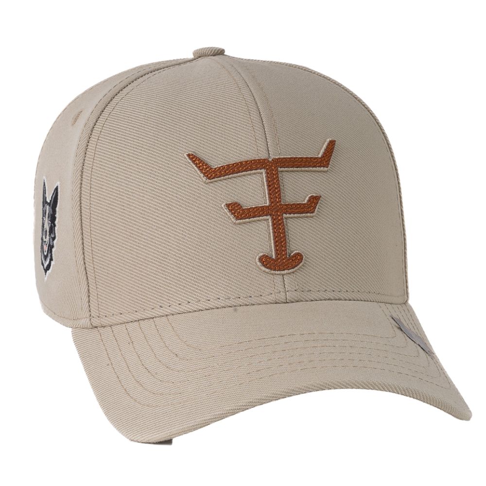 Boné Unissex Texas Farm Bege Com Logo Em Ocre Ref.TF811