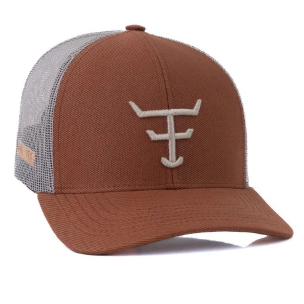 Boné Unissex Texas Farm Caramelo Double Com Logo Em Creme Ref.TF912