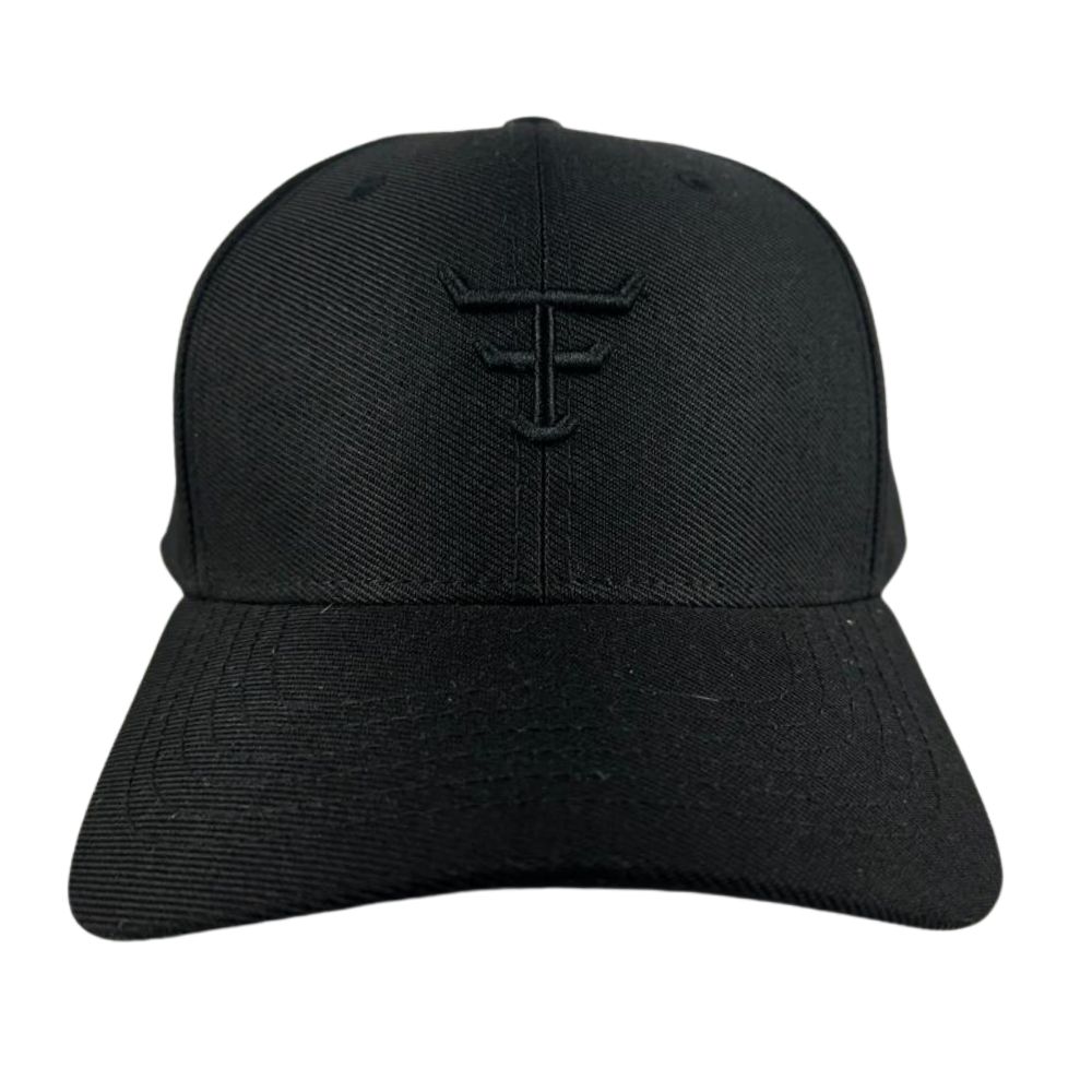Boné Unissex Texas Farm Preto Com Logo Bordado Preto Ref TF1020