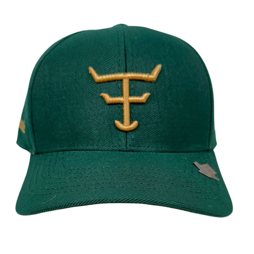 Boné Unissex Texas Farm Verde Musgo Classic Com Logo Dourado Ref:TF863