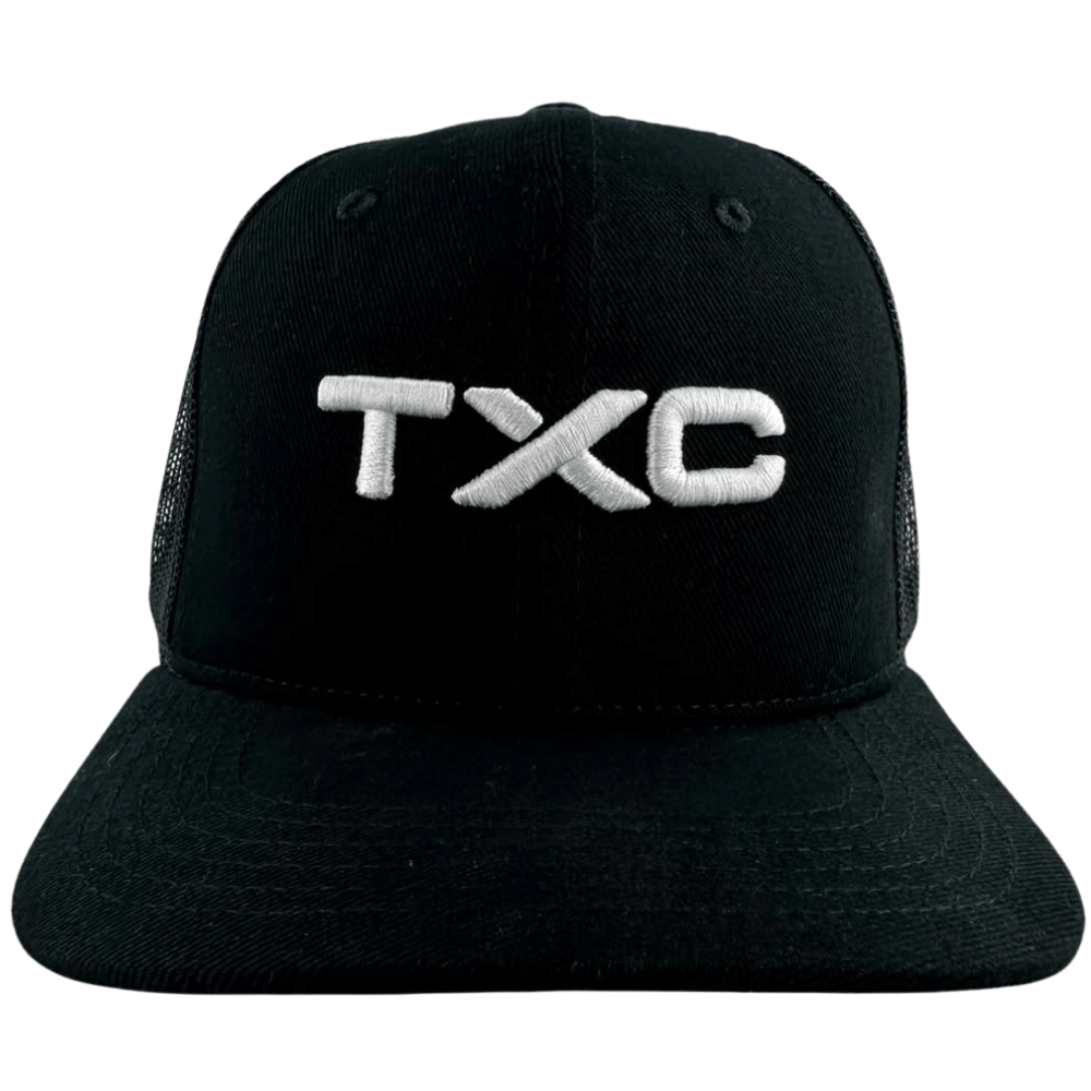 Boné Unissex TXC Preto Com Logo Bordada Em Branco Ref:120192C