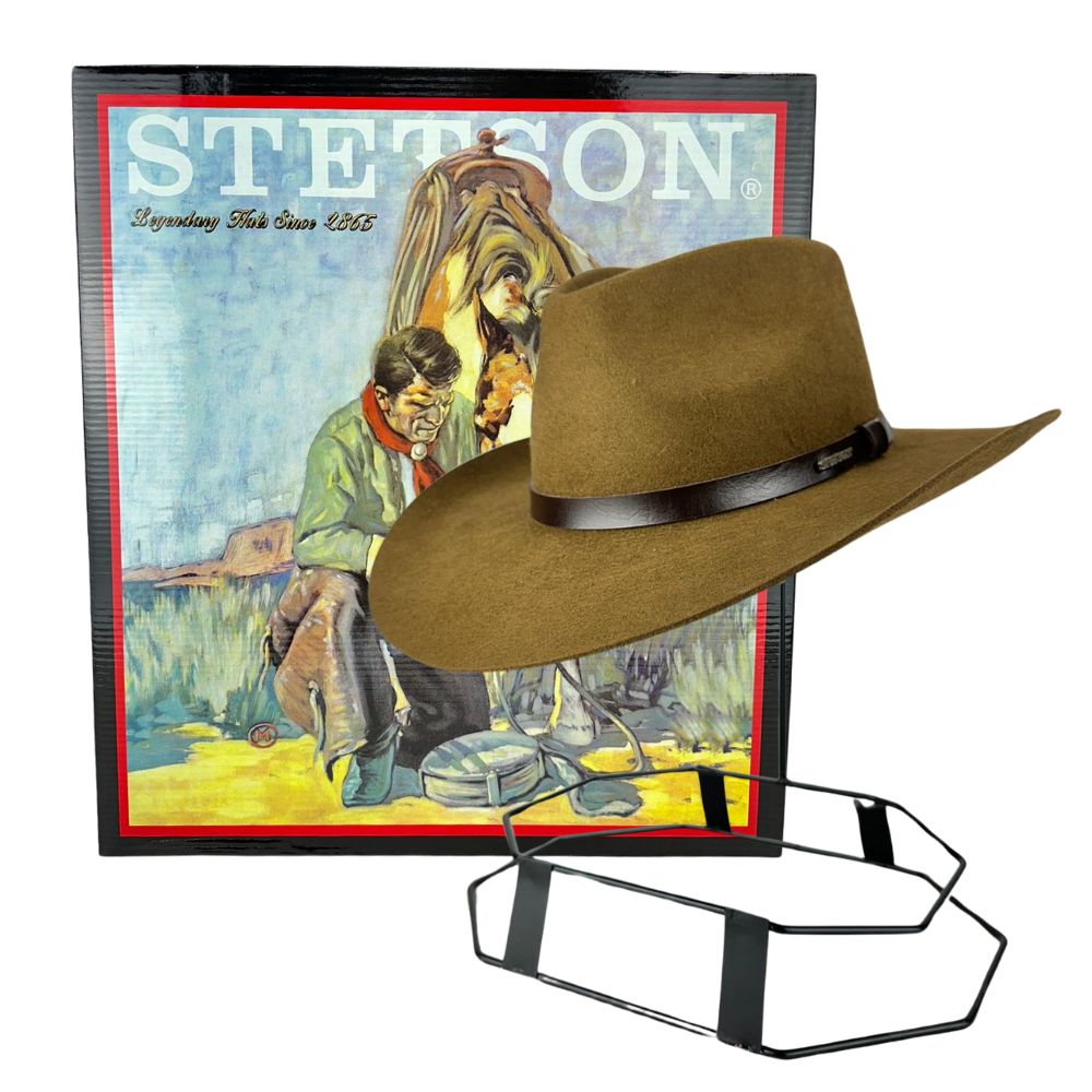 G*p様 STETSON STETSONIAN repro 58 7 1/4 m Chapéu Stetson Preto 64434 | Cris & Cia