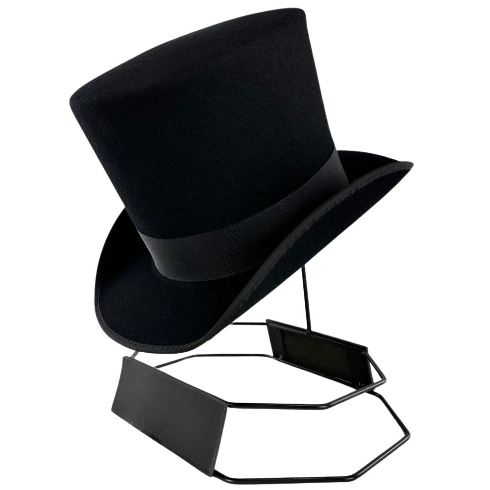 Chapéu Especial Pralana Cartola Inglesa Preto Carneira Couro Ref: 11739