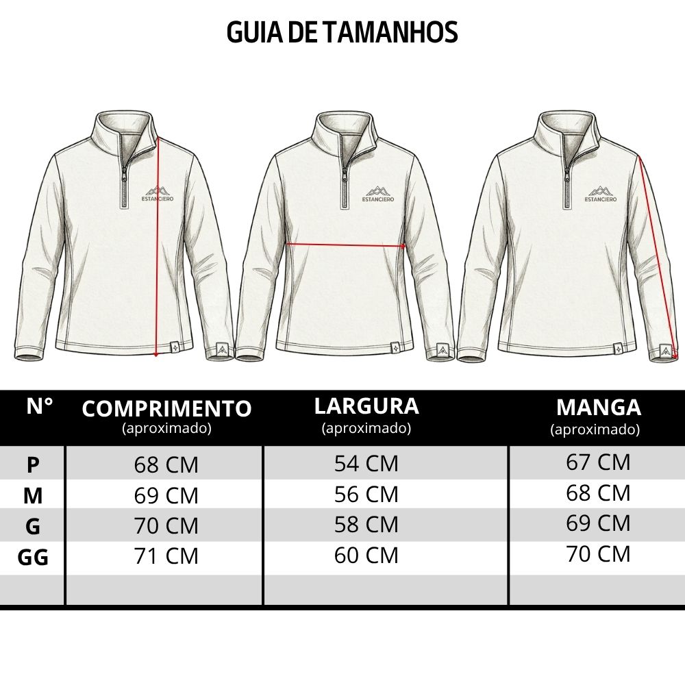 Blusa Masculina Estanciero Soft Verde Com Gola Alta E Zíper Ref