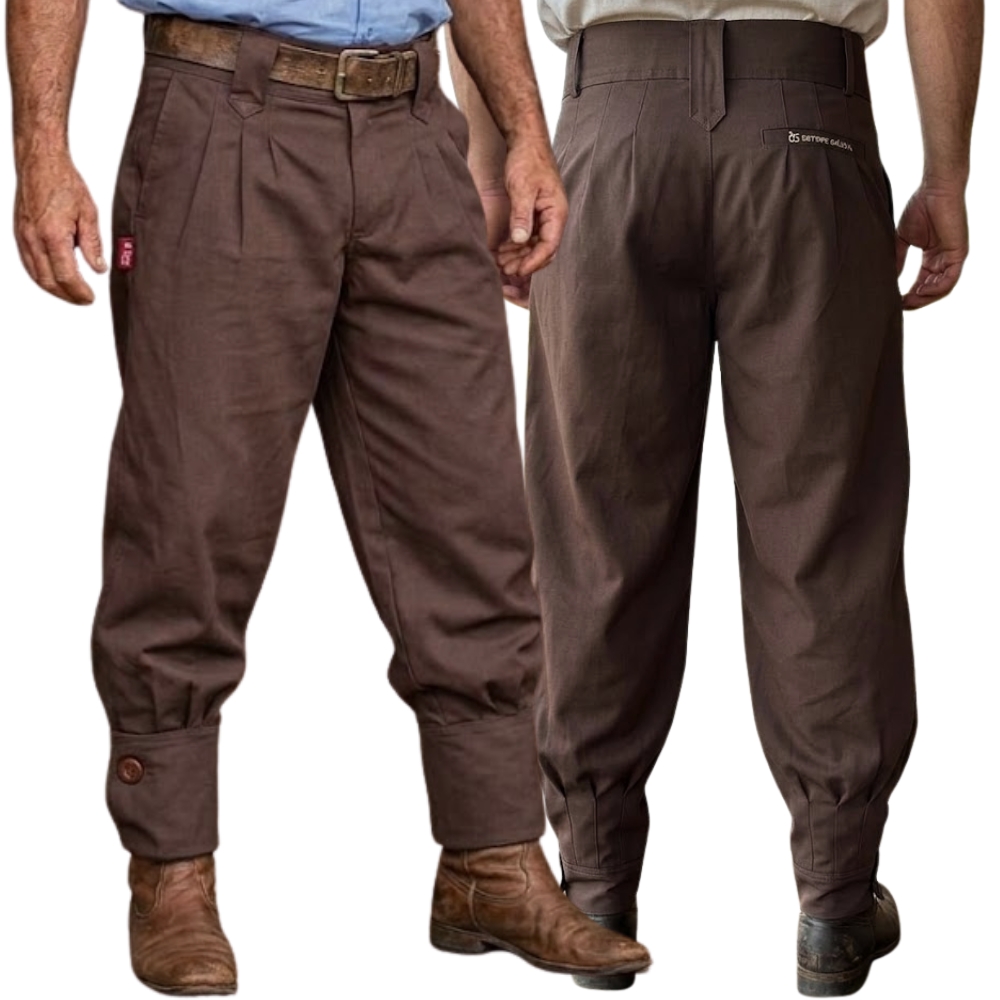 Bombacha Masculina Estirpe Gaúcha Tropel Marrom - REF:317