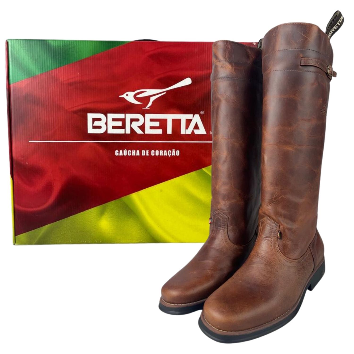 Bota Gaúcha Masculina Beretta Fóssil Havana - Badana