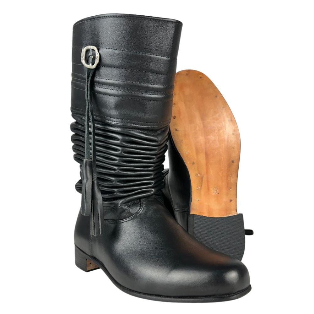 Bota Gaúcha Sanfonada Masculina - ADS - Preto - Ref.636