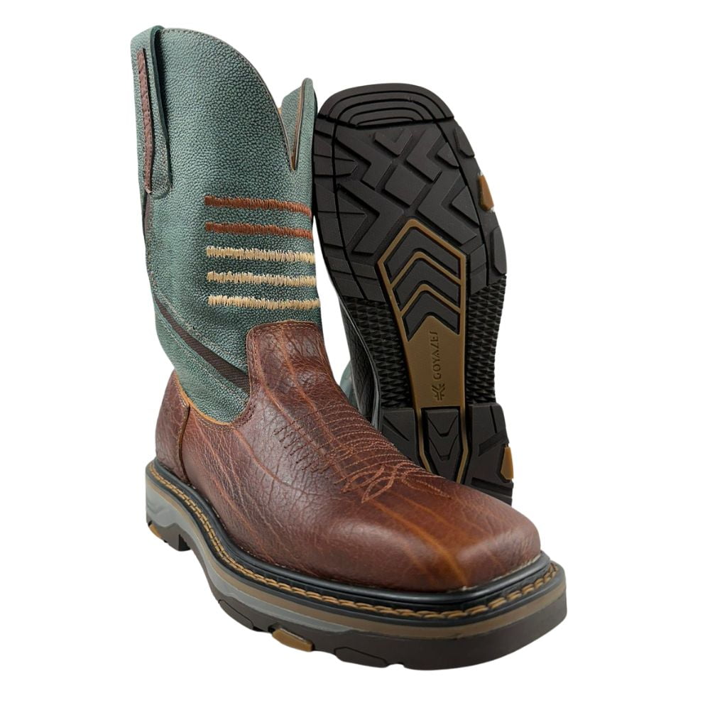 Bota Texana Masculina Goyazes Watusi Tan - Ref. 237404-CBK