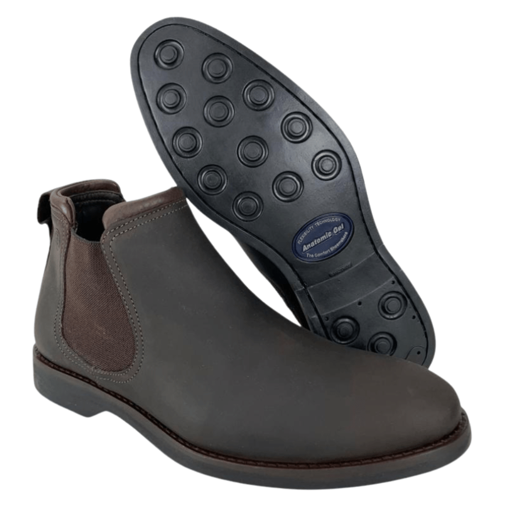 Sapato Anatomic Gel Mustang Brown Cost Café - Ref 5011