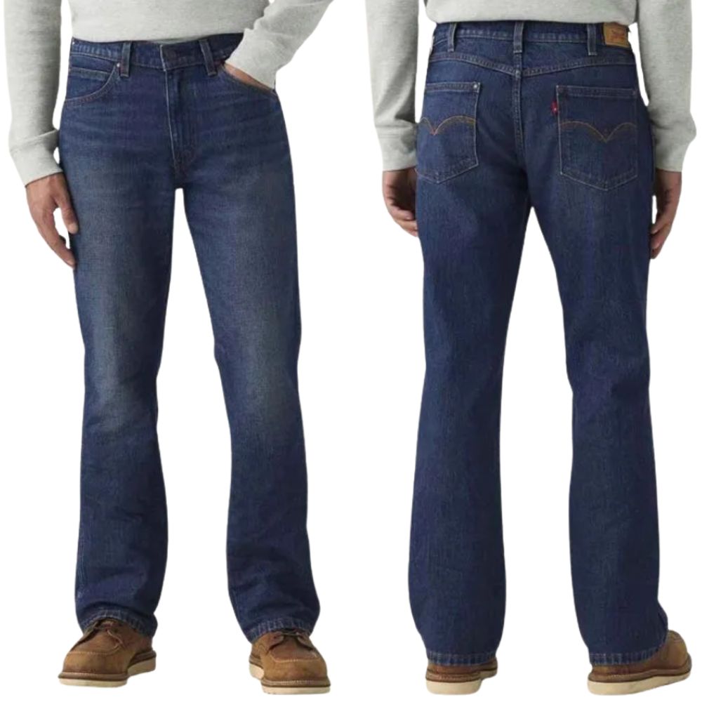 Calça Masculina Levi's 537 For Cowboys Western Bootcut Azul Médio Ref: 000XI0023