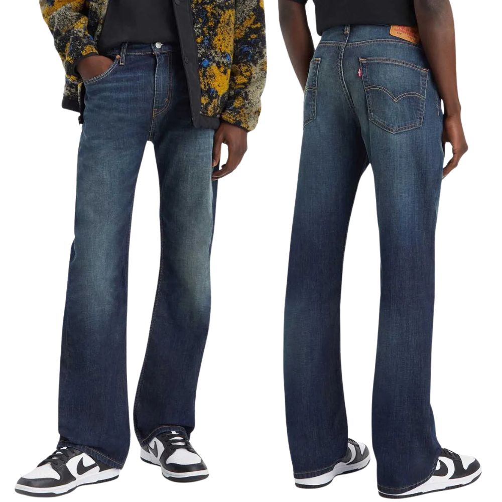 Calça Masculina Levi's Eco Ease 527 Slim Bootcut Lavagem Escura Ref:055270713