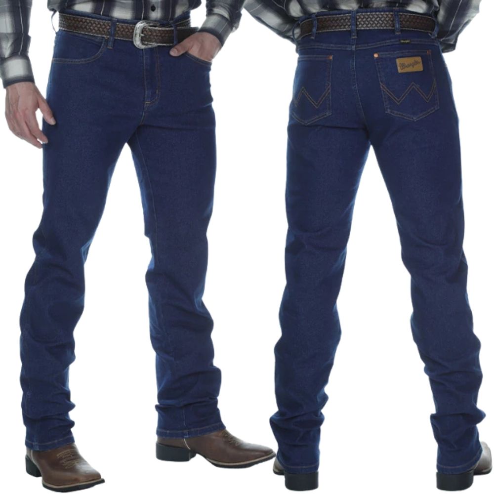 Calça Masculina Wrangler 13M Cowboy Cut Waistband Azul Escuro Ref: 13M68DD36
