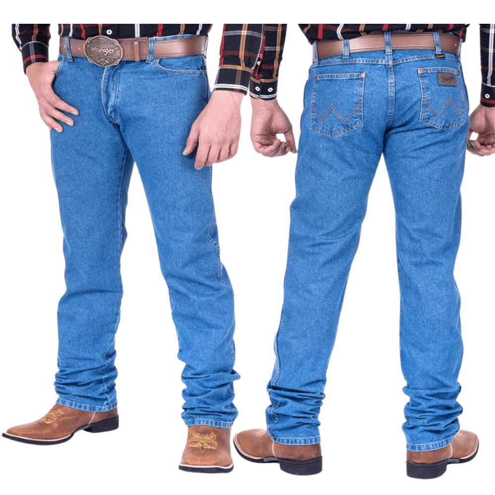 Calça Jeans Masculina Wrangler Azul Destroyer 13M Western Cowboy Cut - Ref. 13MWZGK36UN