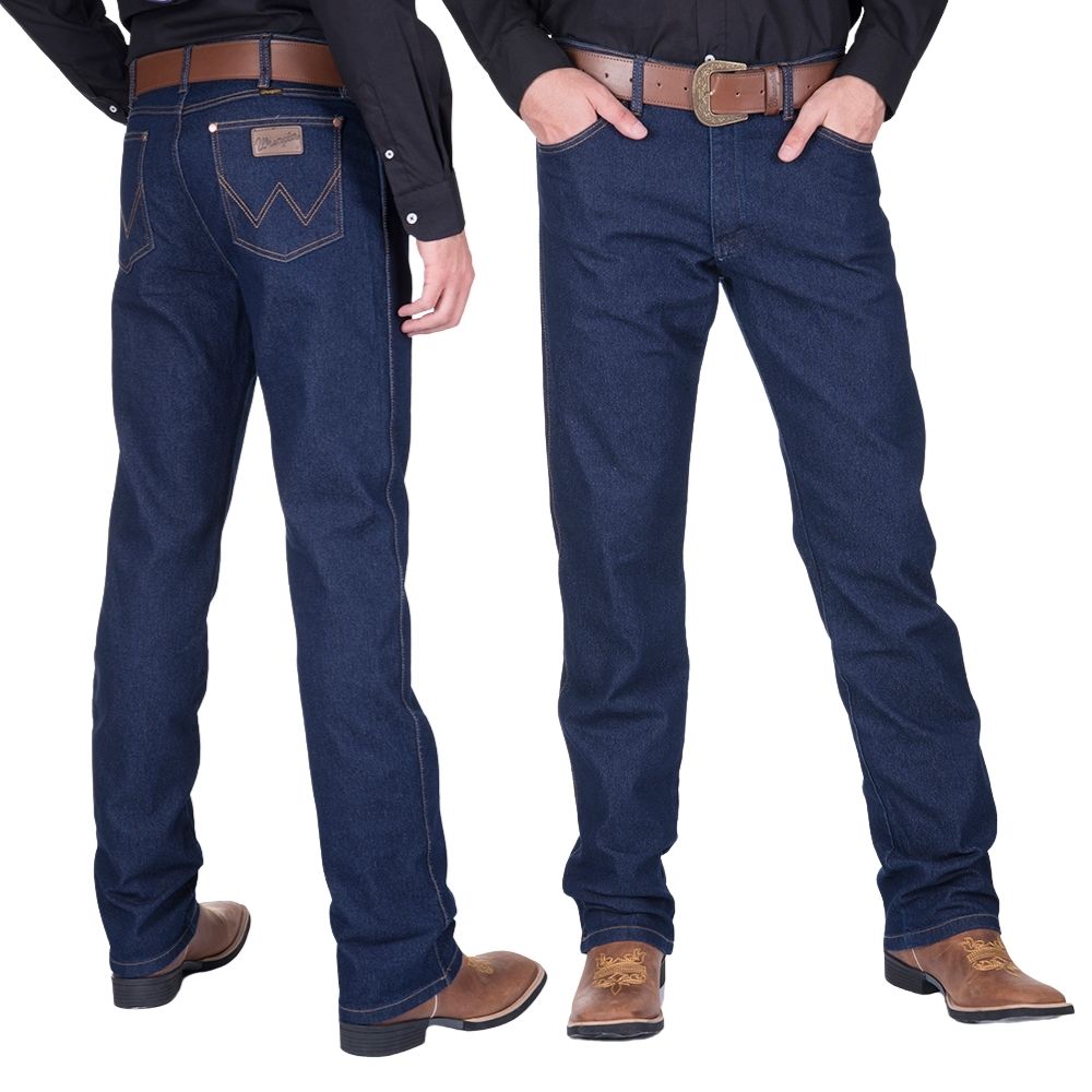 Calça Jeans Masculina Wrangler Azul Escuro 13M Cowboy Cut - Ref. 13MWEPW36UN