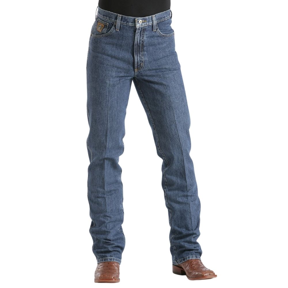 Calça Masculina Cinch Jeans Azul Bronze Label Slim Original Rise - Ref. MB90532002 Fab. México