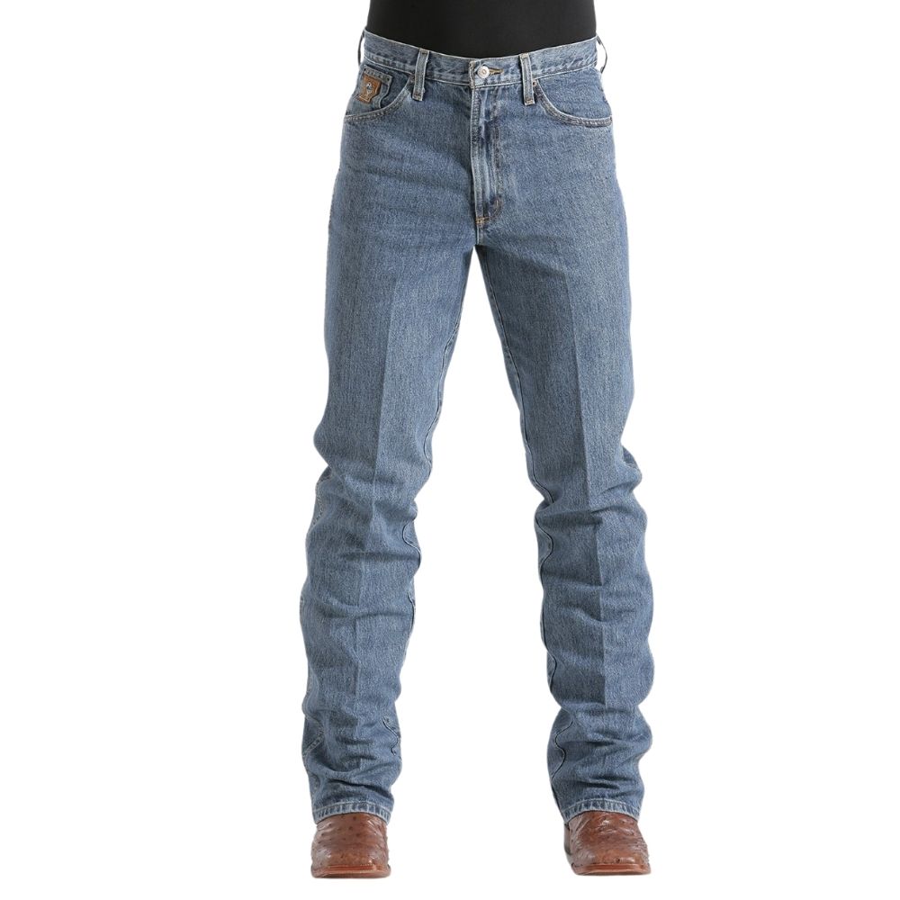 Calça Masculina Cinch Jeans Azul Claro Bronze Label Slim Original Rise - Ref. MB90532001 Fab. México