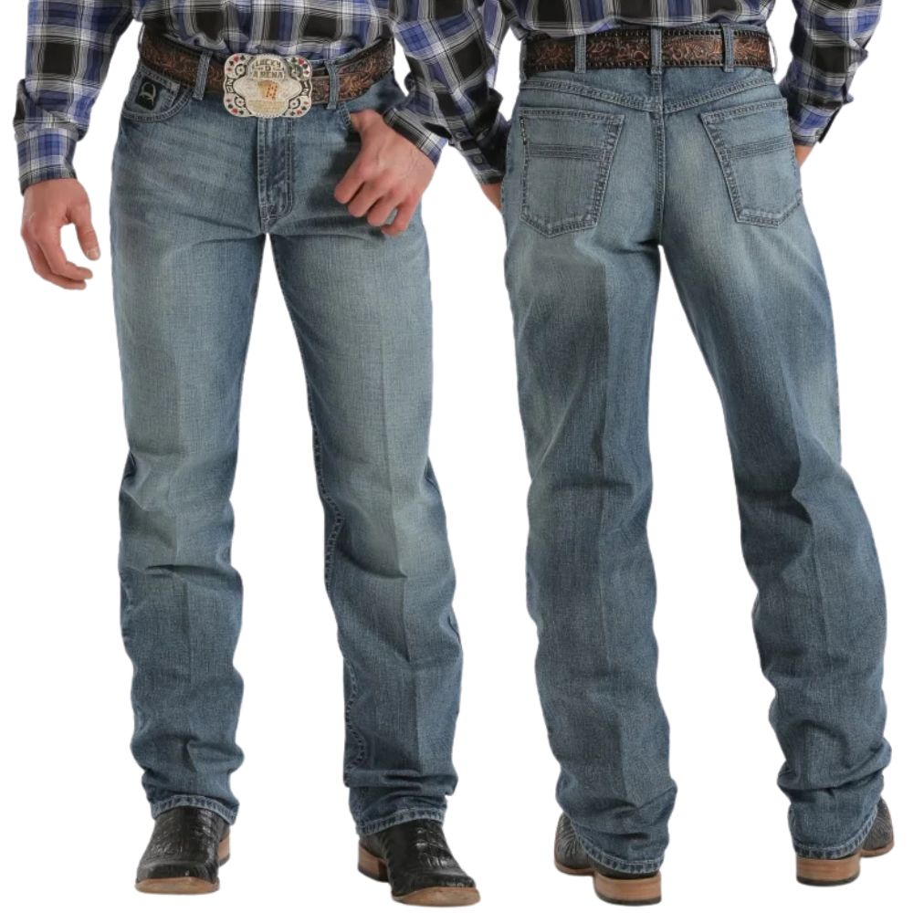 Calça Masculina Cinch Jeans Azul Médio Black 2.0 Loose Original Rise Slightly Tapered Leg Ref:MB90633006