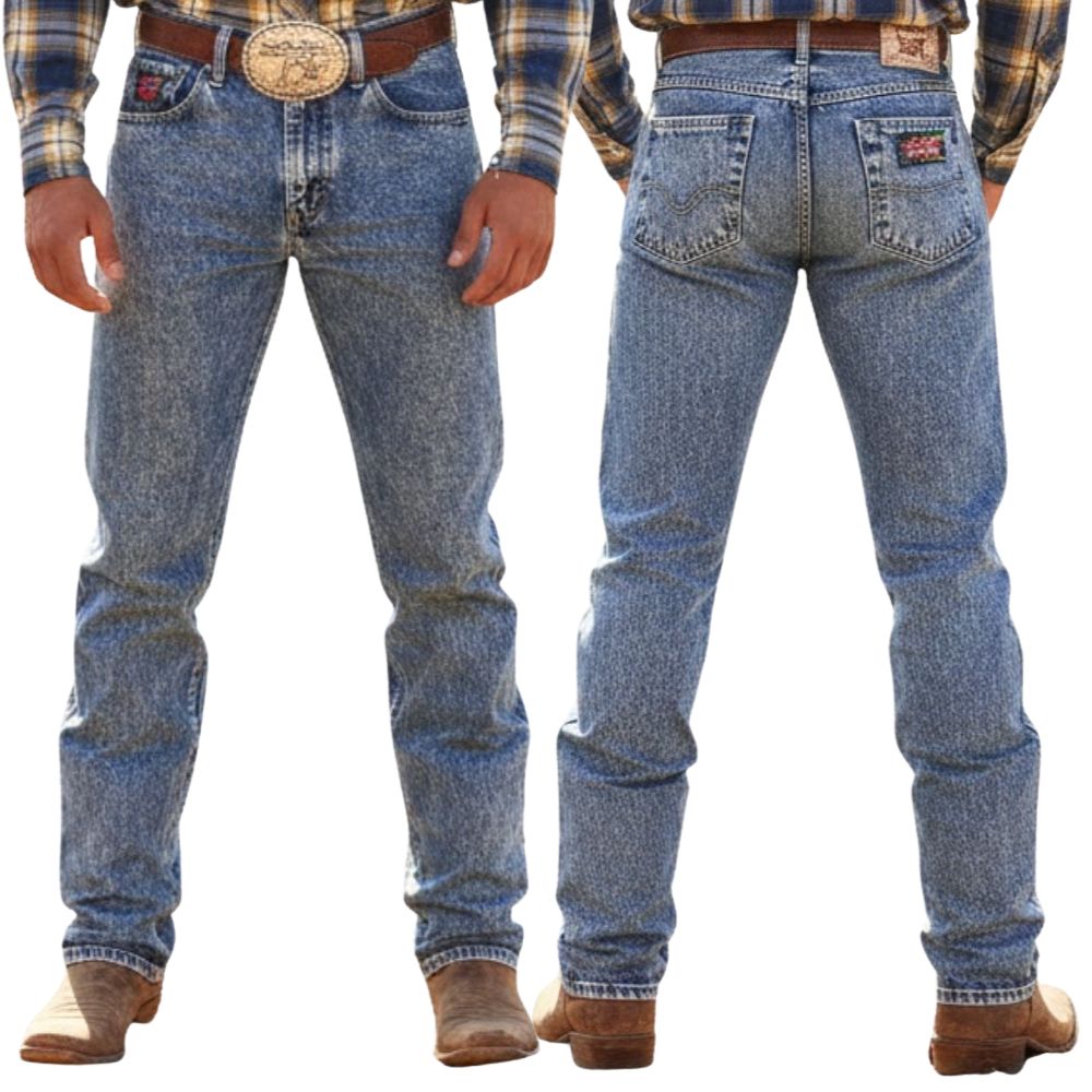 Calça Masculina Os Boiadeiros Jeans Tradicional Marmorizada - REF: 319