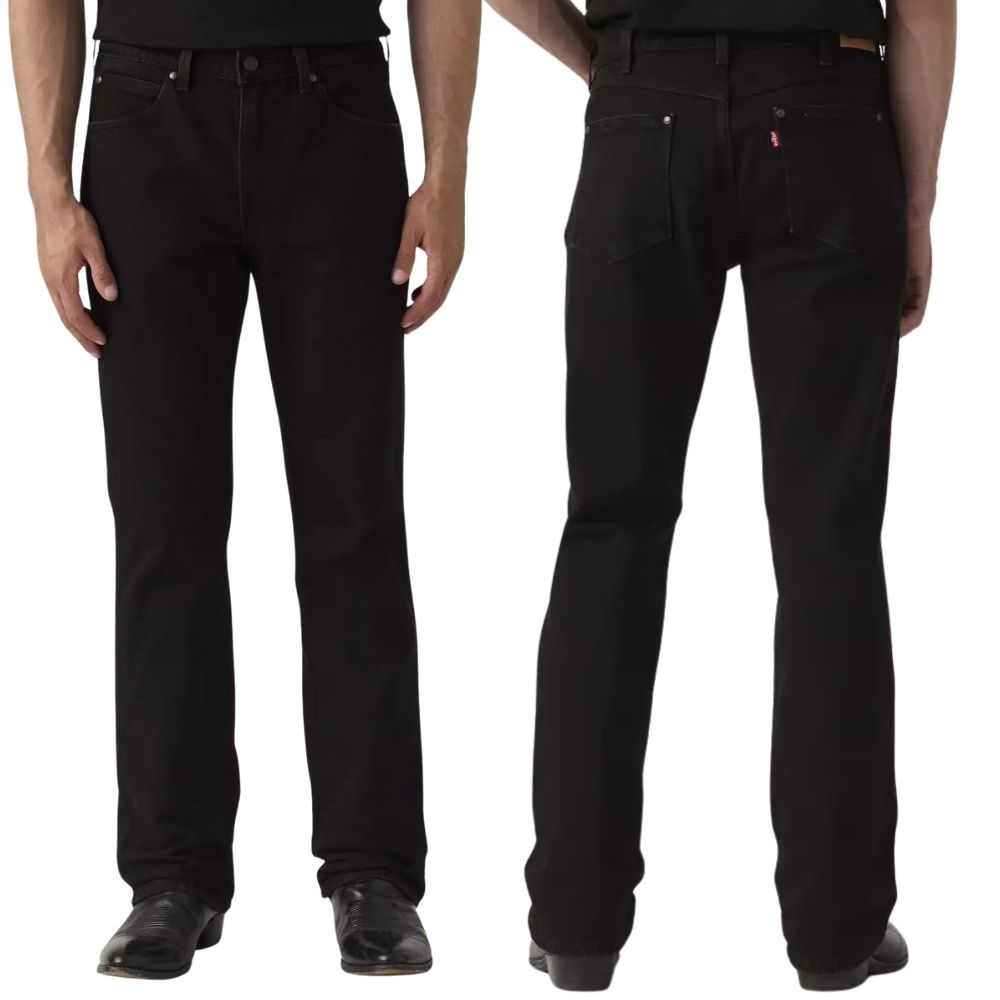 Calça Masculina Levi's Jeans 537 For Cowboys Western Preto Bootcut Stretch Ref:000XI0024
