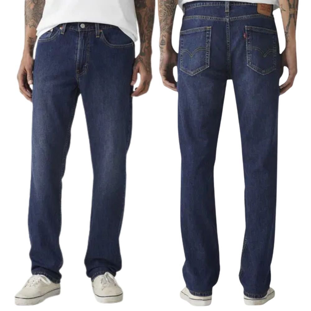 Calça Masculina Levi's Jeans Azul 514 Straight Com Stretch Ref:005141964
