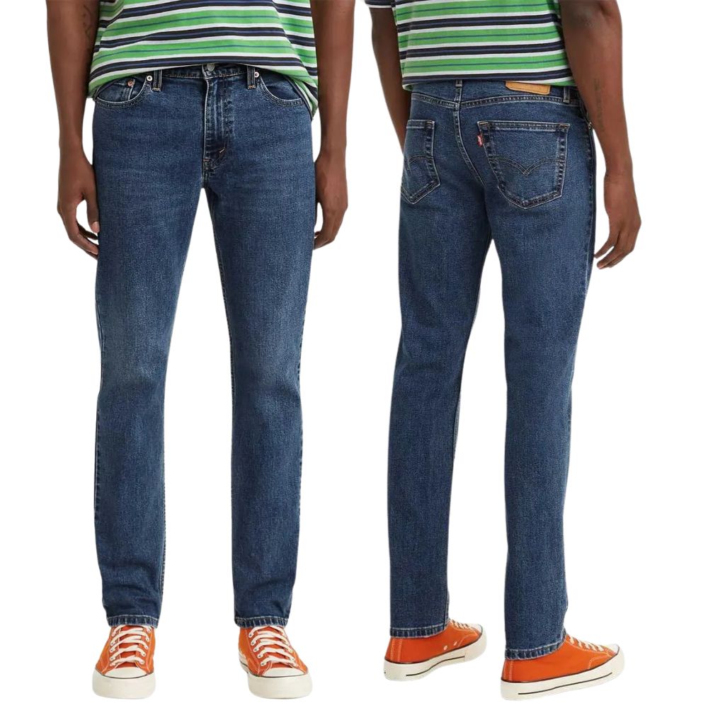 Calça Masculina Levi's Jeans Azul Destroyer 511 Slim Com Stretch Ref:0451152987